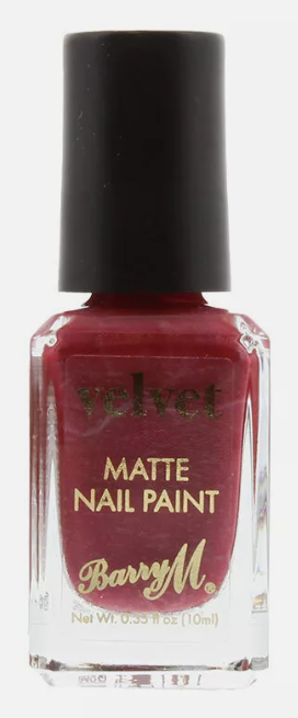 Barry M Matte Velvet Nail Paint Crimson Couture