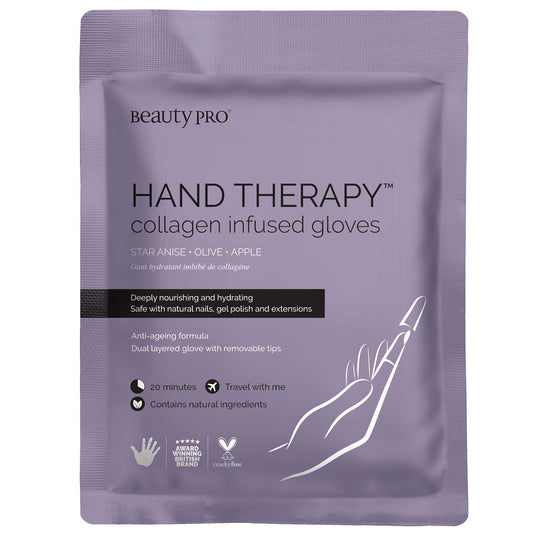 BeautyPro HAND THERAPY Hand Mask With Collagen & Argan Oil Moisturising Gloves