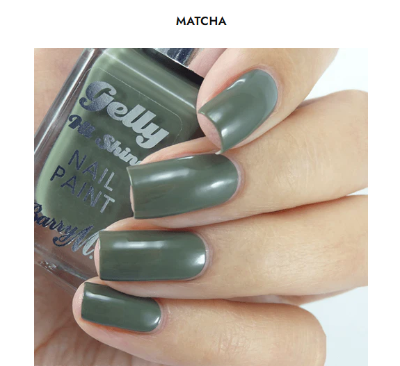 Barry M Gelly Hi Shine Nail Paint Matcha