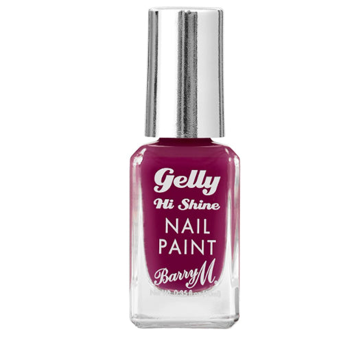 Barry M Gelly Hi Shine Nail Paint Plum Jam