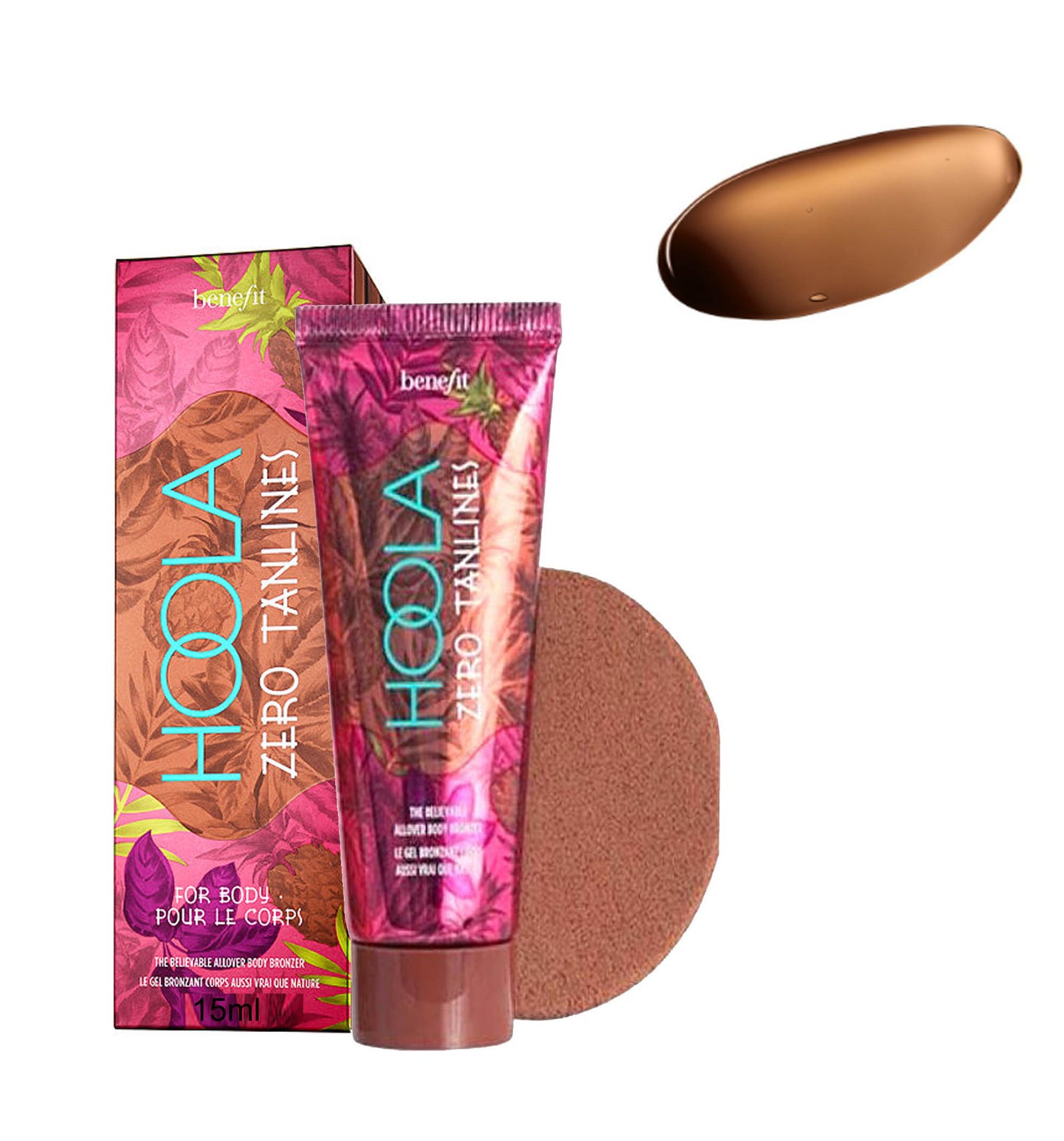 Benefit Hoola Zero Tanlines Body Bronzer & Applicator 15ml
