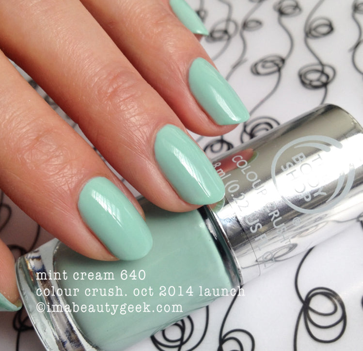 The Body Shop Colour Crush Nail Polish Meet Mint Cream by Bodyshop