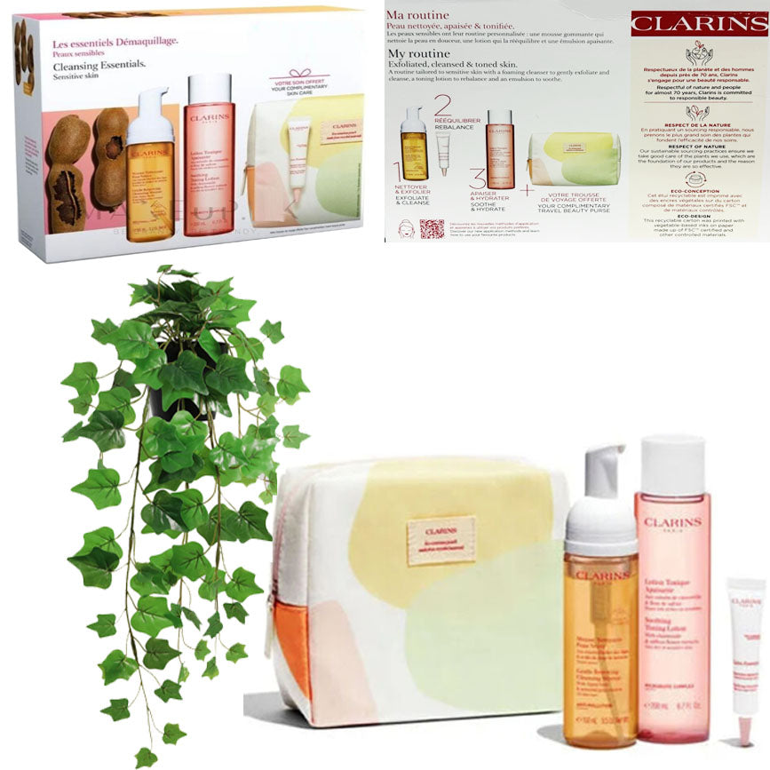 Clarins Cleansing Skin Care Set for Sensitive Skin Boxed Gift Set