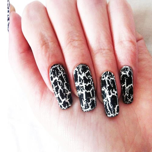 Collection Top Coat Crackle Nail Varnish White Smash 9ml
