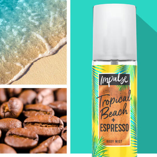 Impulse Tropical Beach + Espresso Body Mist Spray 150ml