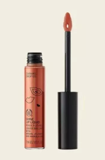 The Body Shop Liquid Lip Shine Caramel Drops 105 by Bodyshop