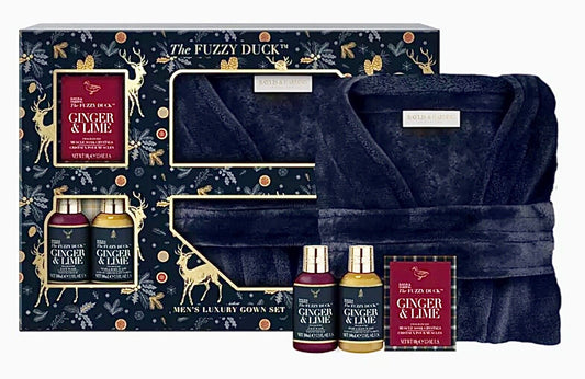 Baylis & Harding The Fuzzy Duck Men's Ginger & Lime Luxury Dressing Gown Gift Set