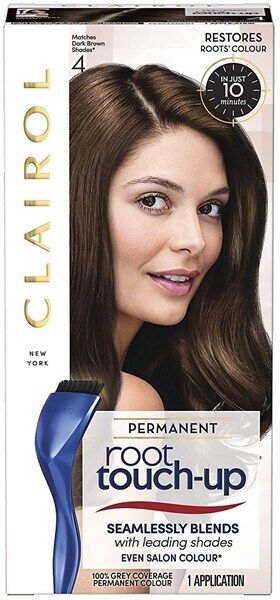Clairol Nice 'n Easy Root Touch-Up Permanent Colour, Dark Brown Shade 4 - PACK OF 3