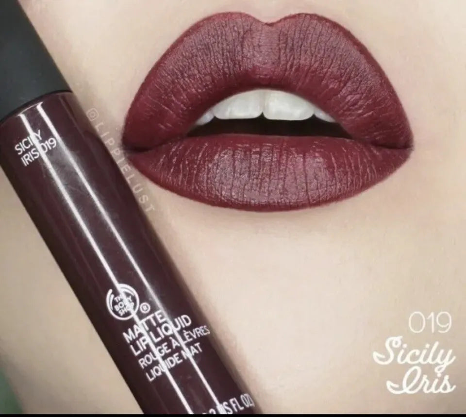 The Body Shop Matte Lipgloss Sicily Iris 019 by Bodyshop