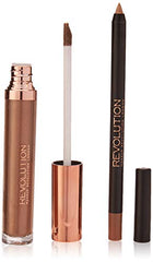 MAKEUP REVOLUTION Sovereign Retro Luxe Metallic Lipstick & Lipliner