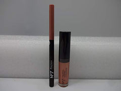 No7 Precision Lipliner Nude & High Shine Lip Gloss Pink Latte 4.5ml