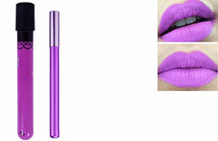 Kiss-Proof 2pc Matt Lip Colour Lipstick Wand Set with Lipliner Lilac Pink