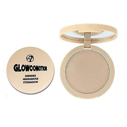 W7 Glowcomotion Highlighting Powder - Gold Pressed Powder Shimmer - Highlighting Vegan Makeup