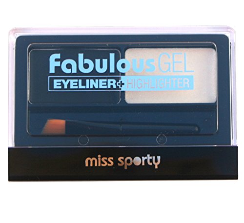 Miss Sporty Fabulous Gel Eyeliner + Highlighter 001 Black & White