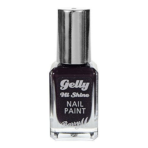 Barry M Gelly High Shine Nail Paint Black Currant