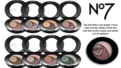 No7 Stay Perfect Trio Eyeshadow Palette - Rose Gold 3g