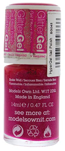 Models Own HyperGel Nail Polish Petunia Glitz
