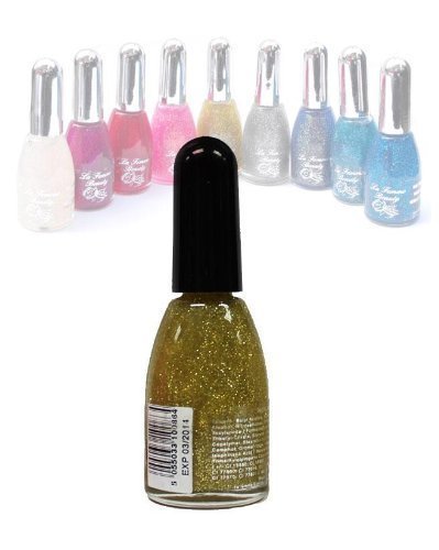 La Femme Glitter Nail Polish Gold