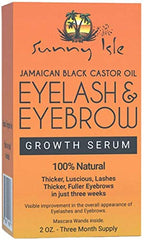 Sunny Isle Jamaican Black Eyelash & Eyebrow Growth Serum Results in 3 Weeks 59ml