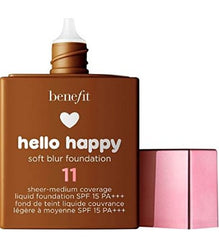 Benefit Hello Happy SPF15 Soft Blur Liquid Foundation 30ml Shade 11
