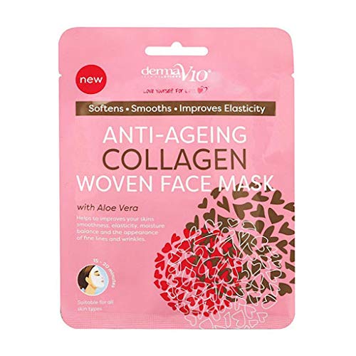 Derma V10 Anti Ageing Woven Face Mask – Collagen, Pack of 1