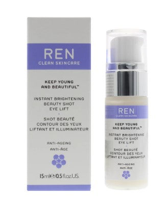 Ren Keep Young & Beautiful Instant Brightening Firming Beauty Shot, Eye Lift 15ml