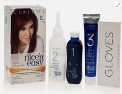 Clairol Nice'n Easy Hair Dye, Built in Colour Highlights Soft Burgundy 50