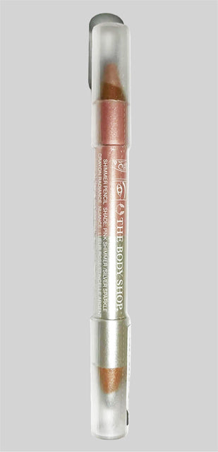 The Body Shop Eye Shimmer Duo Crayon Pink & Silver Sparkle by Bodyshop