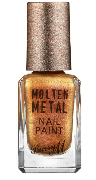 Barry M Molten Metal Nail Paint Golden Rush