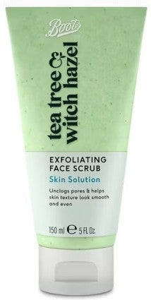 Boots Tea Tree & Witch Hazel Exfoliating Face Scrub 150ml
