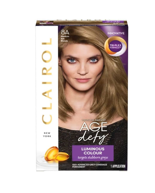 Clairol Age Defy Permanent Hair Colour Medium Ash Blonde 8A