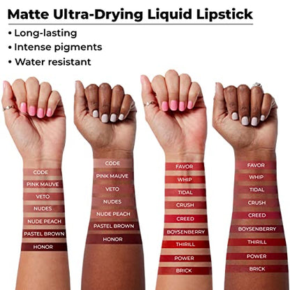 Laritzy Long Lasting Liquid MATT Lipstick Nude Peach