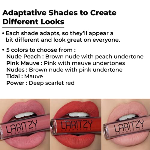 Laritzy Long Lasting Liquid MATT Lipstick Nude Peach