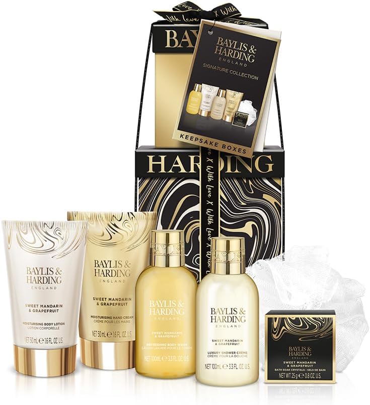 Baylis & Harding Sweet Mandarin & Grapefruit Luxury Pamper Gift in Keepsake Boxes