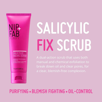 Nip + Fab Salicylic Acid Fix Scrub for Face with Vitamin E 75ml