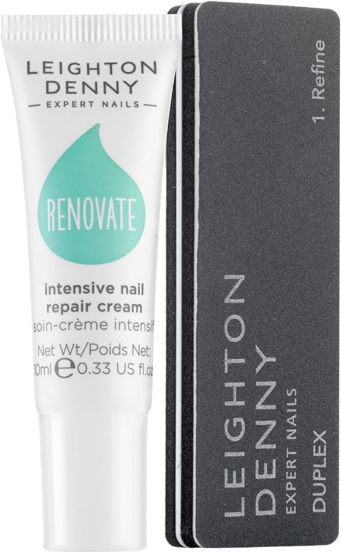 Leighton Denny Renovate Nail Repair Cream 10ml & Buffer