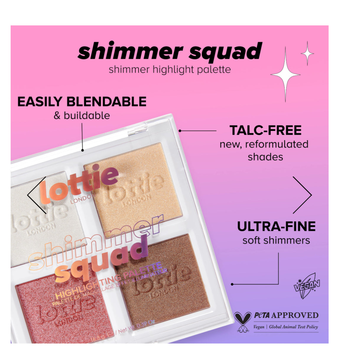 Lottie London Shimmer Squad Highlighter Holographic Haul