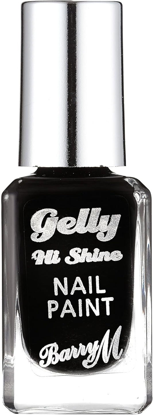 Barry M Gelly Hi Shine Nail Paint Black Forest
