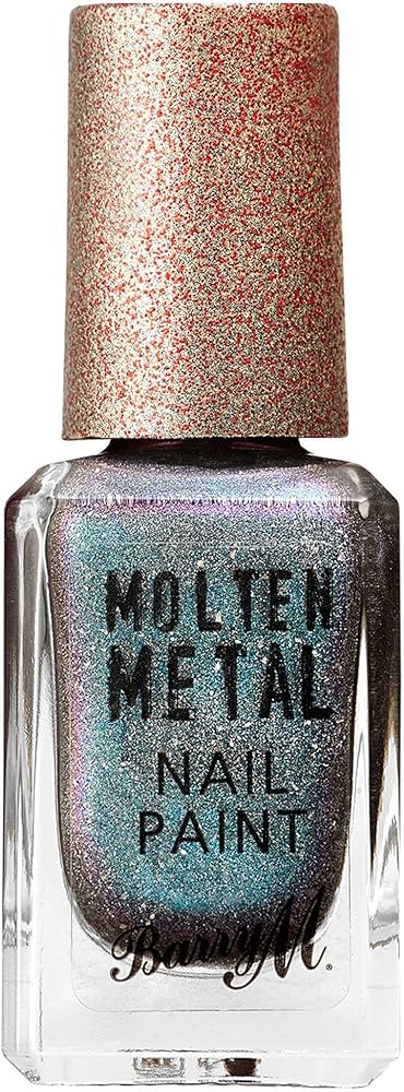 Barry M Molten Metal Nail Paint Silver Lining