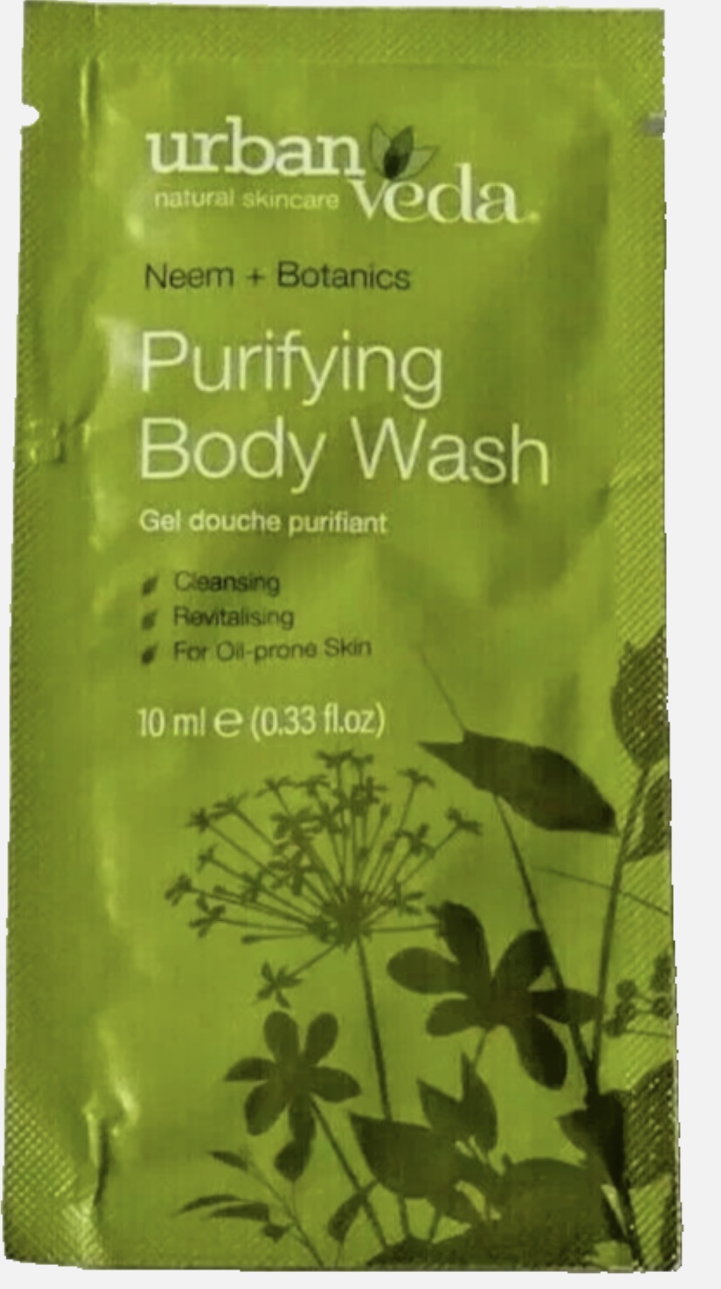 Urban Veda Purifying, Soothing, Radiance Body Wash Sachets 3x 10ml