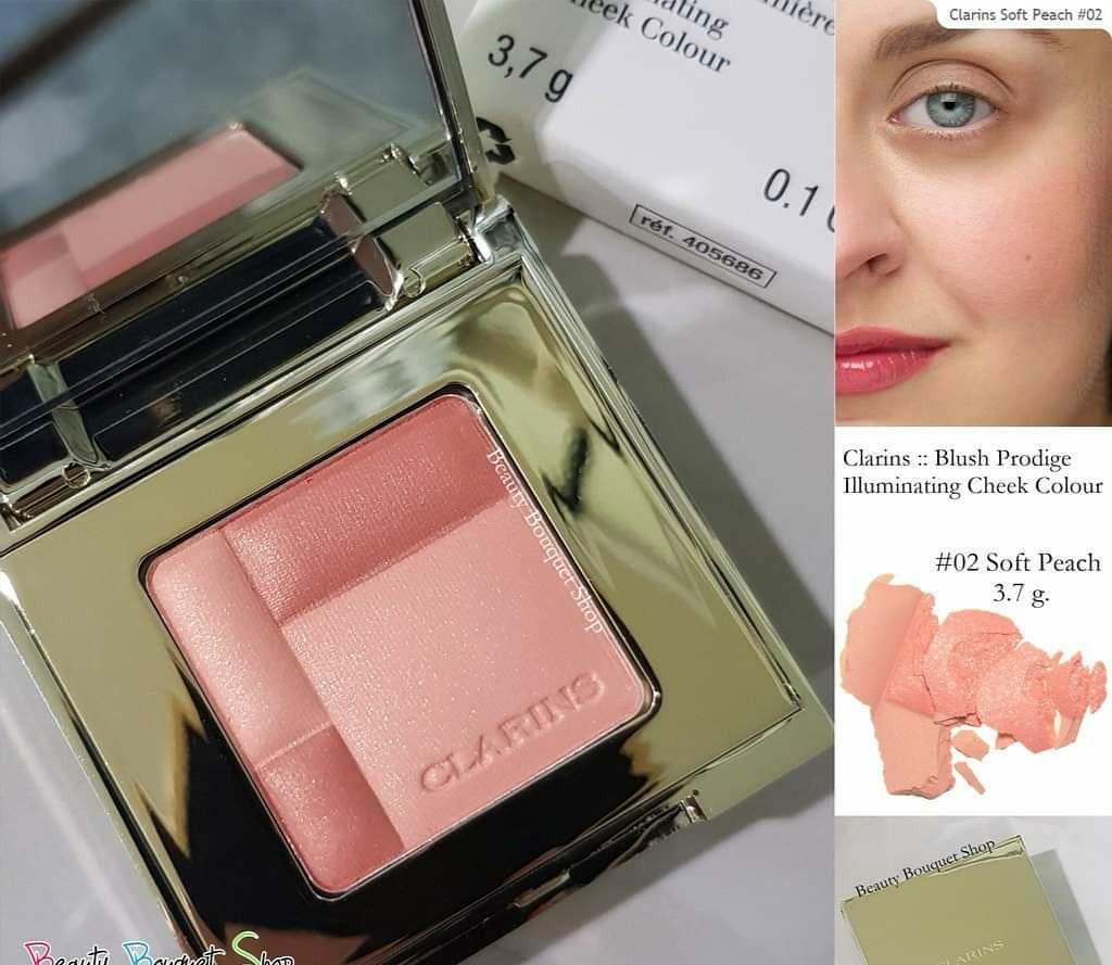 Clarins Blush Prodige Cheek Colour Soft Peach 02 Travel Size