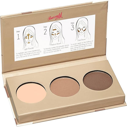 Barry M Chisel Cheeks Contour Kit Medium to Dark