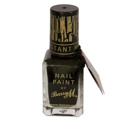 Barry M Nail Paint Nail Effect Crackle Varnish in Black