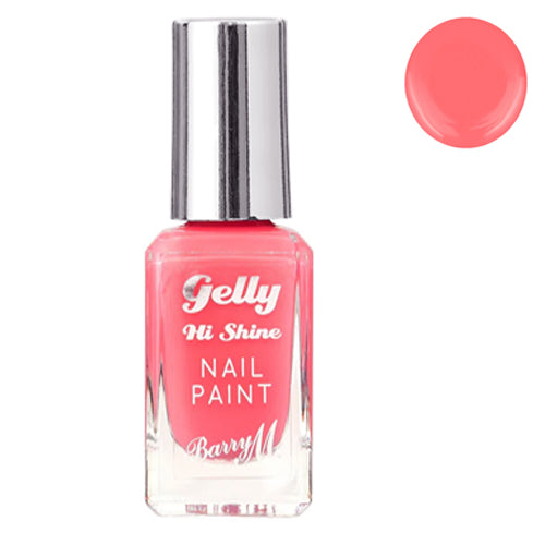 Barry M Gelly Hi Shine Nail Paint Pink Grapefruit