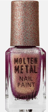 Barry M Molten Metal Nail Paint Pink Luxe