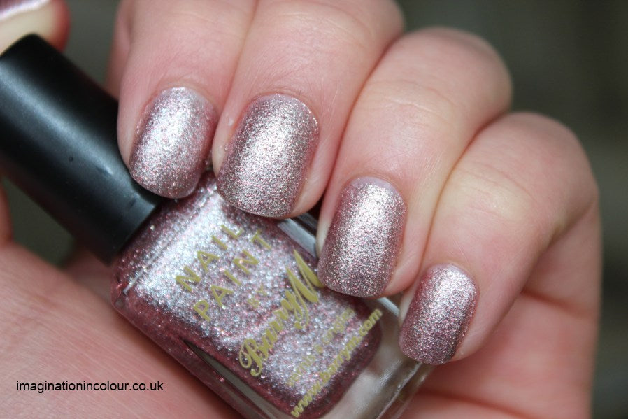 Barry M Nail Paint Pink Silver Glitter