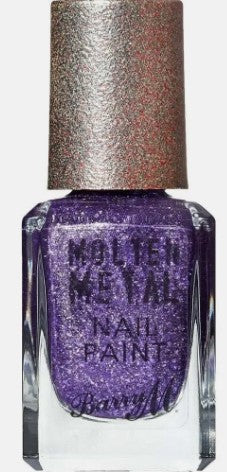 Barry M Molten Metal Nail Paint Purple Frost