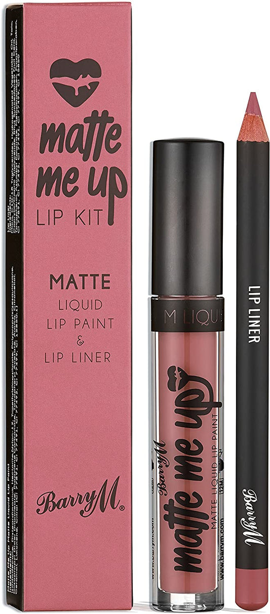 Barry M Matte Me Up Liquid Lip Kit Ride or Die