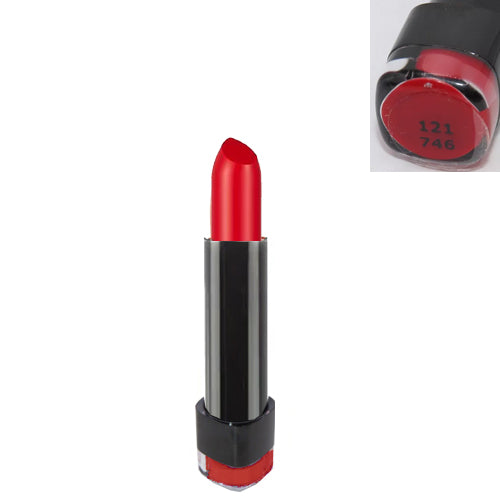 Barry M Matte Black Case with Clear Lid Full Size Lipstick Pillar Box Red 121