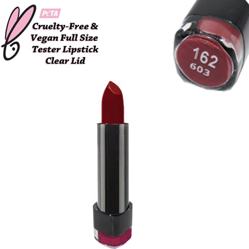 Barry M Matte Black Case with Clear Lid Full Size Lipstick Cranberry Red 162